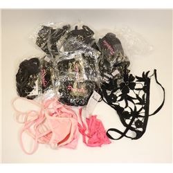 SMALL BOX OF ASSORTED BLACK,WHITE & PINK
