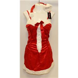PEECABOO 2PC WOMENS ADULT THEMED RED SANTA COSTUME