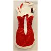 Image 1 : PEECABOO 2PC WOMENS ADULT THEMED RED SANTA COSTUME