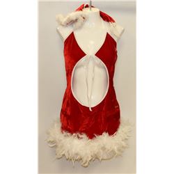 PEECABOO 2PC WOMENS ADULT THEMED RED SANTA COSTUME