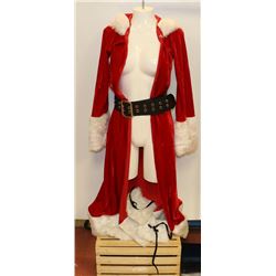 PEECABOO 4PC WOMENS ADULT THEMED RED SANTA COSTUME
