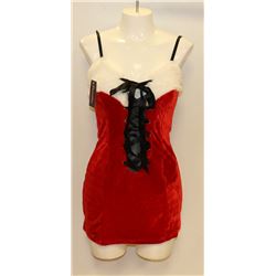 PEECABOO 2PC WOMENS ADULT THEMED RED SANTA COSTUME