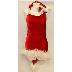 PEECABOO 2PC WOMENS ADULT THEMED RED SANTA COSTUME