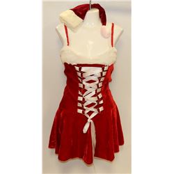 PEECABOO 2PC WOMENS ADULT THEMED RED SANTA COSTUME