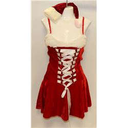 PEECABOO 2PC WOMENS ADULT THEMED RED SANTA COSTUME