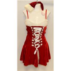 PEECABOO 2PC WOMENS ADULT THEMED RED SANTA COSTUME