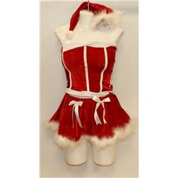 PEECABOO 4PC WOMENS ADULT THEMED RED SANTA COSTUME