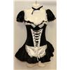 Image 1 : PEECABOO 2PC WOMENS ADULT COSTUME; BLACK & WHITE