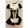 Image 1 : PEECABOO 2PC WOMENS ADULT COSTUME; BLACK & WHITE