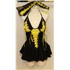 Image 1 : PEECABOO 3PC WOMENS ADULT COSTUME; BLACK & YELLOW