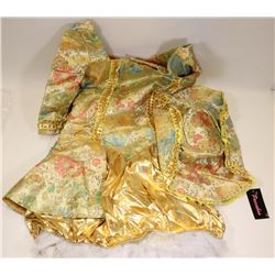 PEECABOO 2PC WOMENS ADULT COSTUME; GOLD &