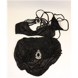 PEECABOO 3PC WOMENS BLACK & SILVER BROACH