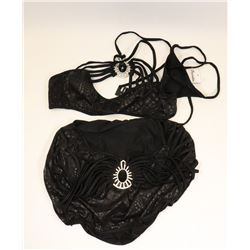 PEECABOO 3PC WOMENS BLACK & SILVER BROACH