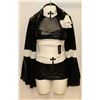 Image 1 : PEECABOO 3PC WOMENS COSTUME; BLACK & WHITE