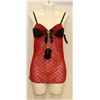 Image 1 : PEECABOO 2PC WOMENS RED & BLACK INTIMATE
