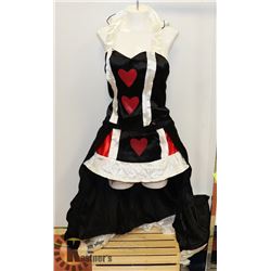 PEECABOO 2PC WOMENS COSTUME; BLACK & WHITE