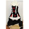 Image 1 : PEECABOO 2PC WOMENS COSTUME; BLACK & WHITE