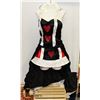 Image 1 : PEECABOO 2PC WOMENS COSTUME; BLACK & WHITE