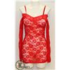 Image 1 : PEECABOO 2PC WOMENS RED LONG SLEEVE LACE