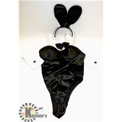 PEECABOO 4PC WOMENS ADULT COSTUME; BLACK & WHITE