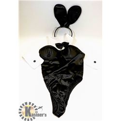 PEECABOO 4PC WOMENS ADULT COSTUME; BLACK & WHITE