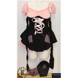 PEECABOO 3PC WOMENS ADULT COSTUME; BLACK & PINK