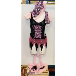 PEECABOO 8PC WOMENS ADULT COSTUME; PINK
