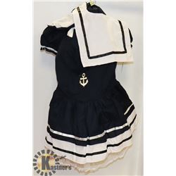 PEECABOO 3PC WOMENS ADULT COSTUME; NAVY BLUE