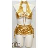 Image 1 : PEECABOO 3PC WOMENS GOLD ADULT BIKINI STYLE