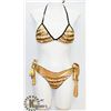 Image 1 : PEECABOO 2PC WOMENS GOLD & BLACK TIE UP