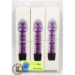 BUNDLE OF 3 DRAGON BAR TEXTURED VIBRATORS;