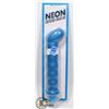 Image 1 : PIPEDREAM NEON RIBBED G-SPOT WOMENS VIBRATOR; BLUE