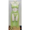 Image 1 : PEECABOO 3PC WOMENS LIME GREEN INTIMATE