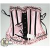 Image 1 : PEECABOO 2PC WOMENS PINK & BLACK POLKA DOT