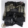 Image 1 : PEECABOO 2PC WOMENS CHEETAH PRINT & BLACK