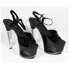 Image 1 : VIVID  WOMENS BLACK OPEN TOE W/ STUDDED