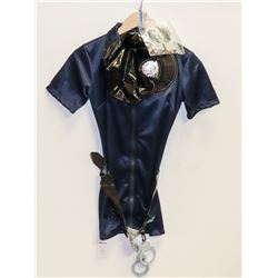 PEECABOO 3 PC WOMENS ADULT COSTUME; NAVY BLUE