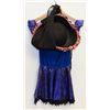 Image 1 : PEECABOO 4 PC WOMENS ADULT COSTUME;  ROYAL BLUE