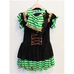 PEECABOO 3PC WOMENS ADULT COSTUME;  BLACK & GREEN