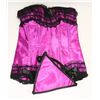 Image 1 : PEECABOO 3PC WOMENS PURPLE & BLACK LACE
