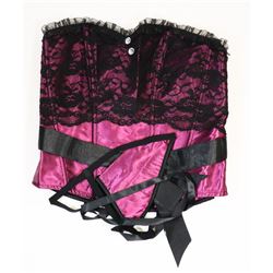 PEECABOO 2PC WOMENS PURPLE & BLACK LACE
