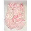 Image 1 : PEECABOO 2PC WOMENS BABY PINK BUSTIER