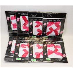 DAI SHI LIN BUNDLE OF 8 WHITE & PINK BOW