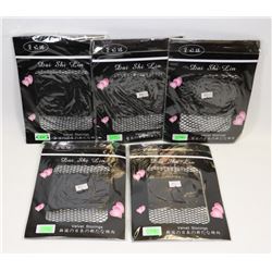 DAI SHI LIN BUNDLE OF 5 BLACK FISHNET & LACE