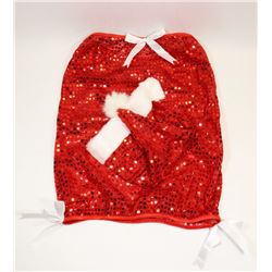 PEECABOO 2PC WOMENS RED SANTA THEMED ADULT COSTUME