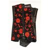Image 1 : PEECABOO 2PC WOMENS BLACK & RED EMBROIDERED