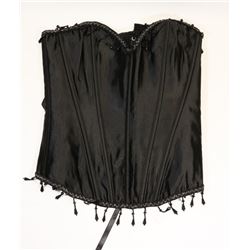 PEECABOO 2PC WOMENS BLACK BEADED TRIM