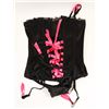 Image 1 : PEECABOO 2PC WOMENS BLACK & HOT PINK LACE