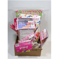SMALL BOX FULL OF ADULT PARTY FAVORS'; BALLOONS/