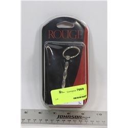 ROGUE RIBBED ST. STEEL SHAFT PENIS ROD